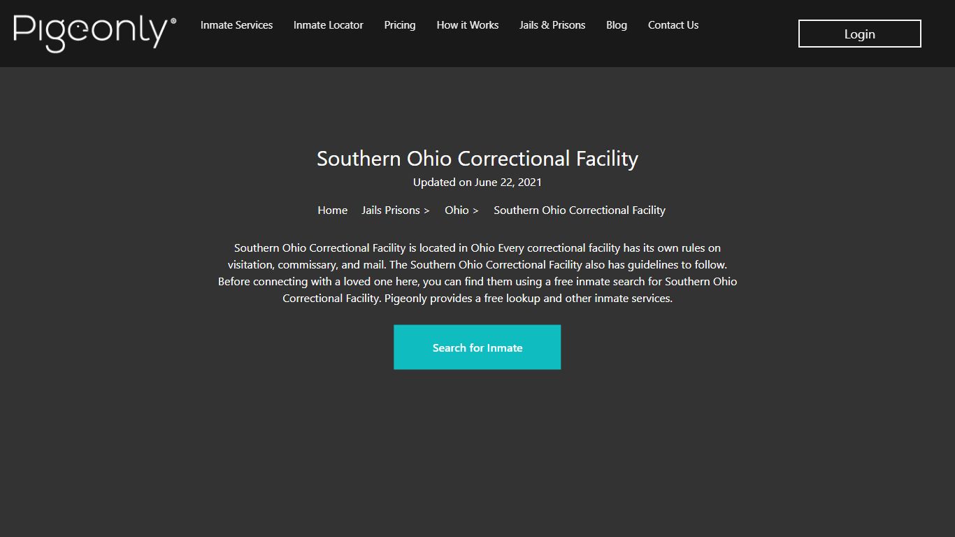 Southern Ohio Correctional Facility Inmate Search | Ohio